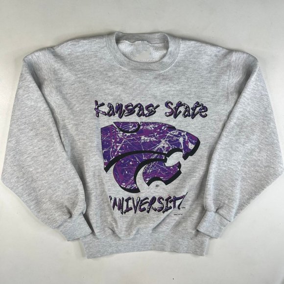 vintage 90s 1996 Kansas State Wildcats university shirt men women 90s - Picture 1 of 2